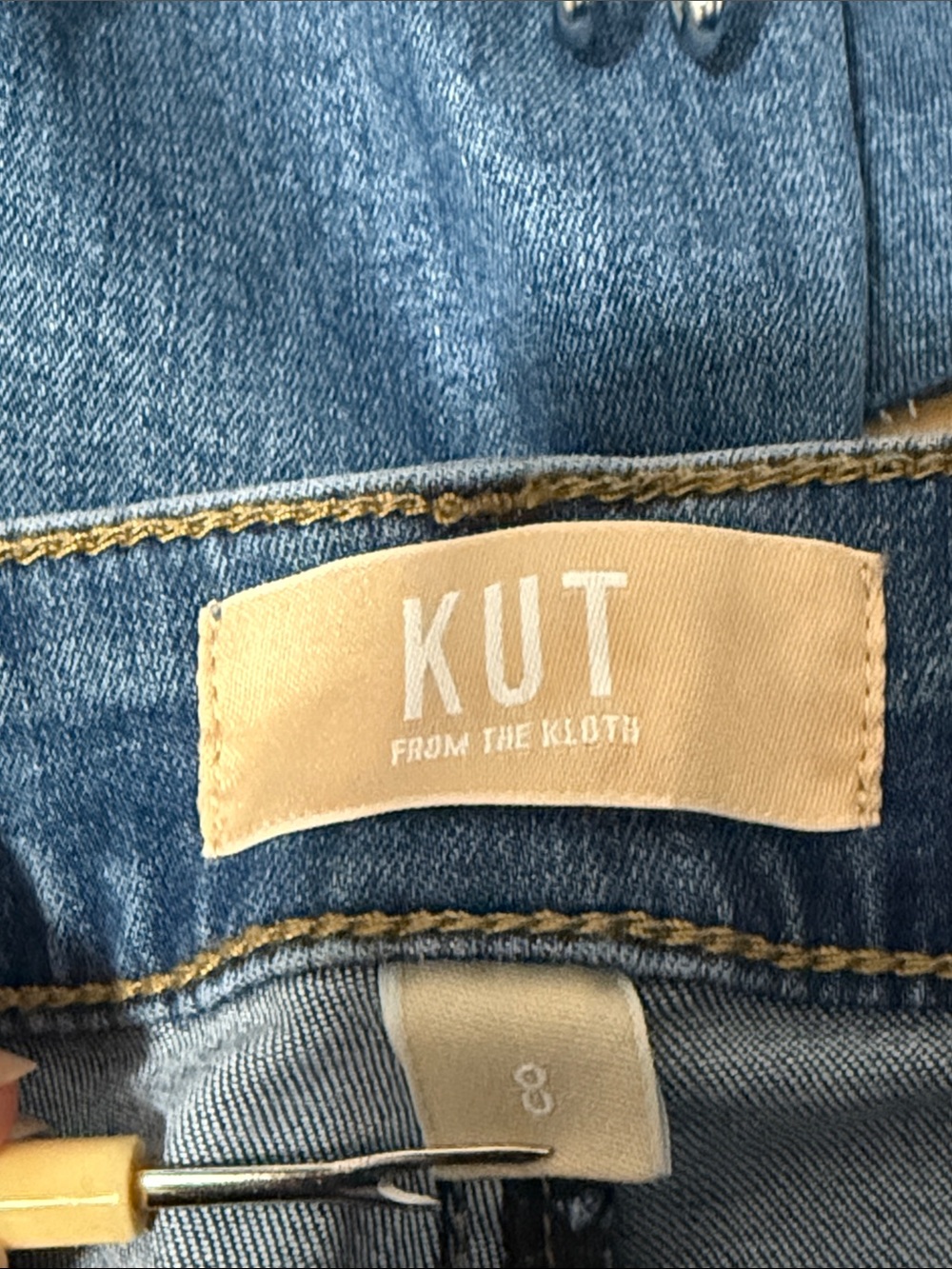 Kut from the Kloth Meg High Rise Wide-Leg Jeans in Sunny Sz 8 NWT - Picture 9 of 10